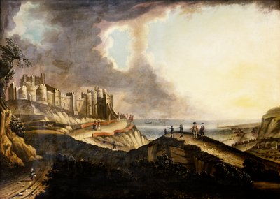 View of Dover Castle by English School