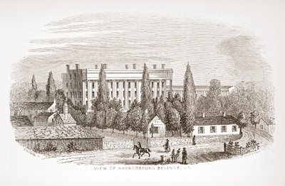 View of Harrodsburg Springs, KY by English School