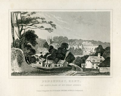 View of Penshurst, Kent by English School
