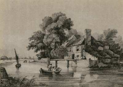 View of the River Lee by English School