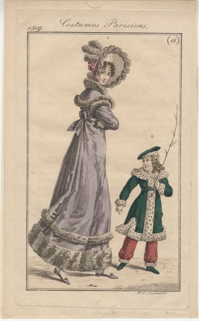 Walking dress by English School