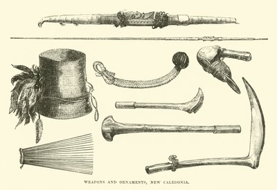 Weapons and Ornaments, New Caledonia by English School