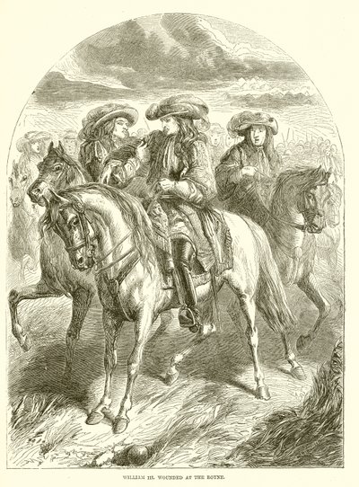 William III Wounded at the Boyne by English School