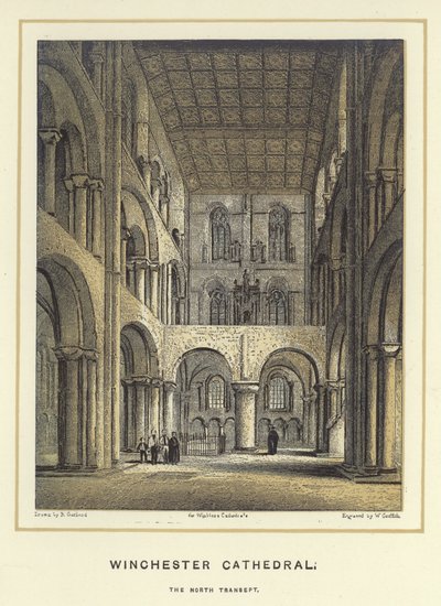 Winchester Cathedral, the North Transept by English School