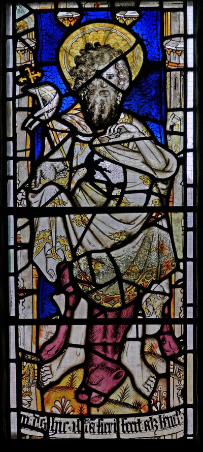 Window Ew depicting St John the Baptist by English School