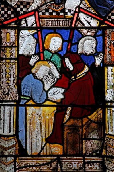 Window depicting the Seven Sacraments: Penitence by English School