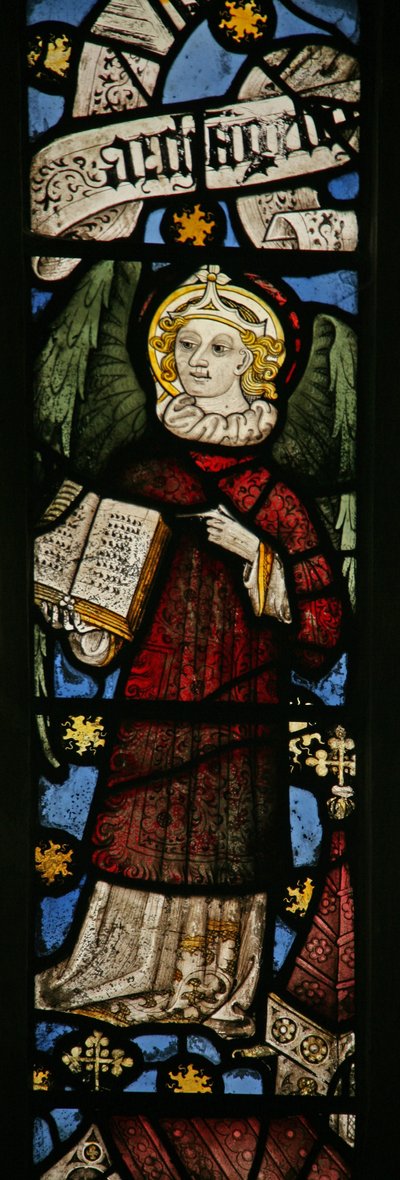 Window depicting the angelic Hierarchy: Archangel by English School