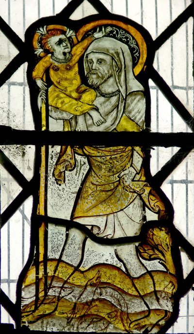 St Christopher (Window N1) by English School