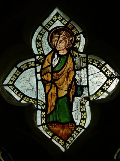 St Edmund (Window N1) by English School