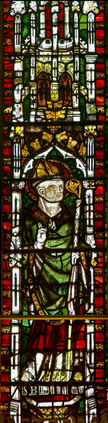 Window depicting St Blaise by English School
