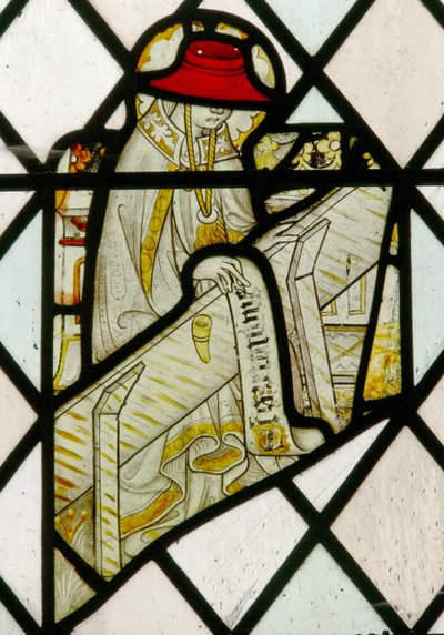Window depicting St Jerome by English School