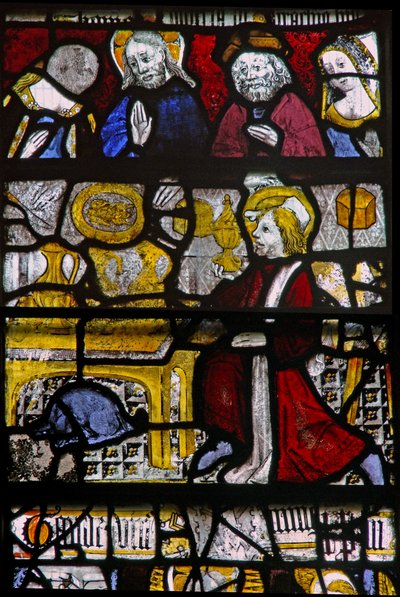 Window depicting the Cana Marriage by English School