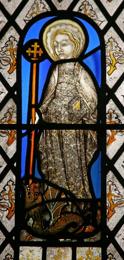 Window depicting St Margaret by English School