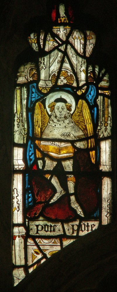 Window depicting the angelic Hierarchy: Power by English School