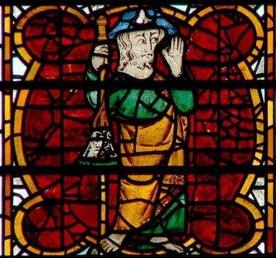 Window depicting St James by English School