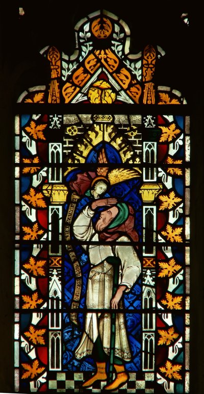 Window depicting Abraham by English School