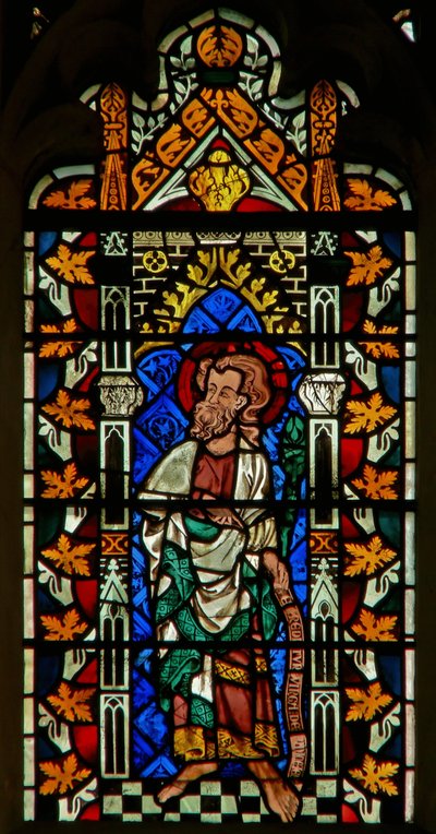 Window depicting Moses by English School