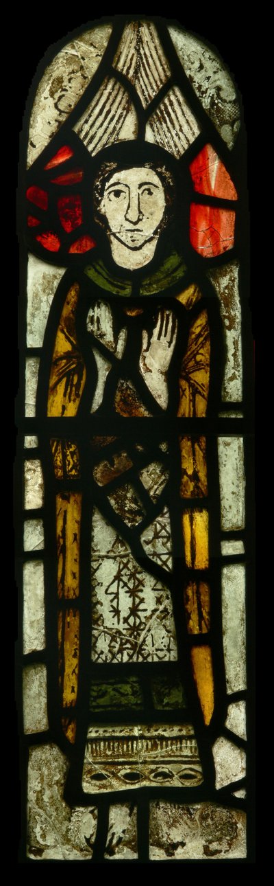 Window depicting St Michael by English School