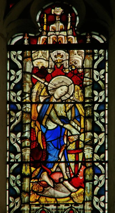 Window depicting St. Michael by English School