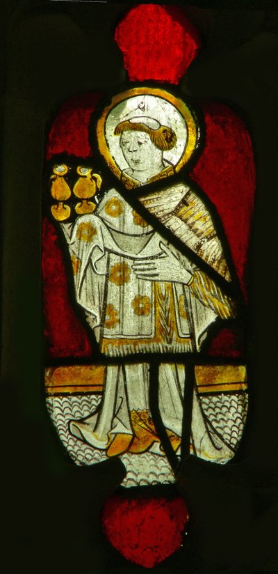 Window depicting St Vincent by English School