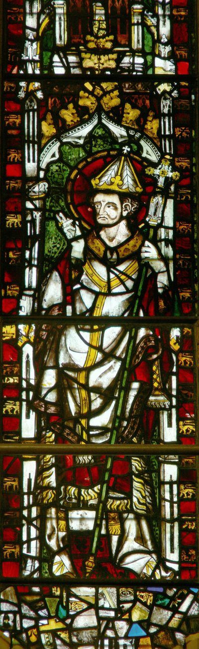 Window depicting a Pope by English School