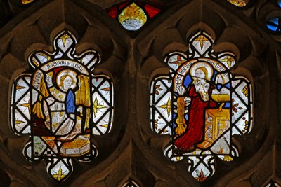 Window depicting the Annunciation by English School