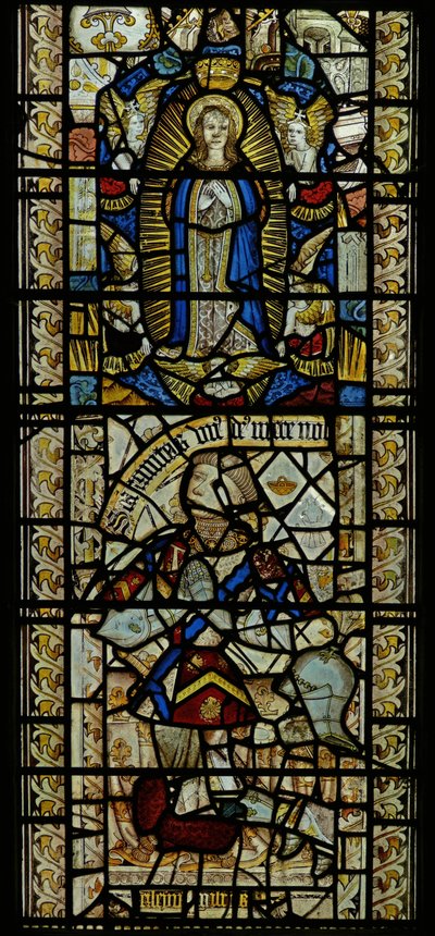 Window depicting the Assumption by English School