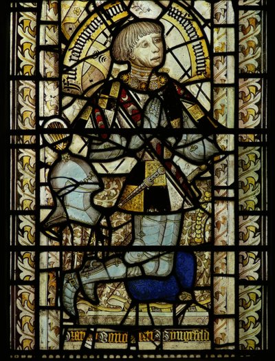 Window depicting the donor by English School