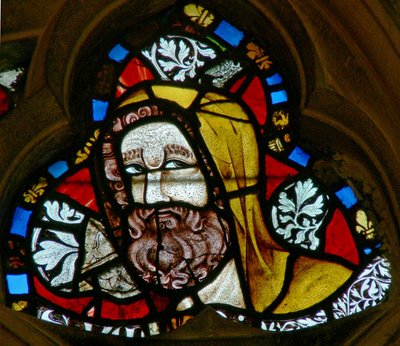 Window depicting Simeon by English School