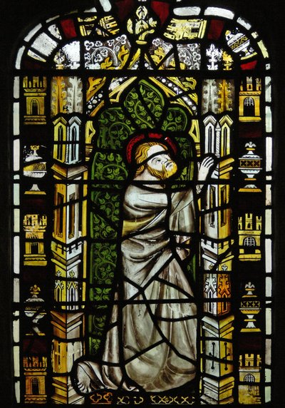 Window depicting St Thomas by English School