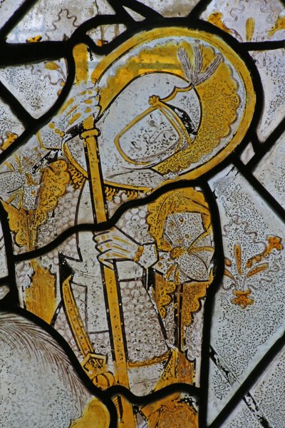 Window depicting St George by English School