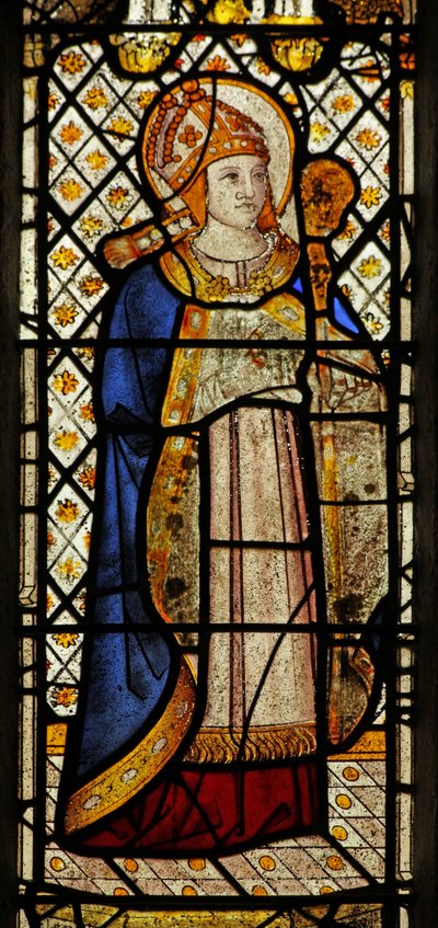 Window 4 depicting St Clarus by English School