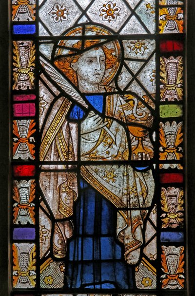 Window depicting St John by English School