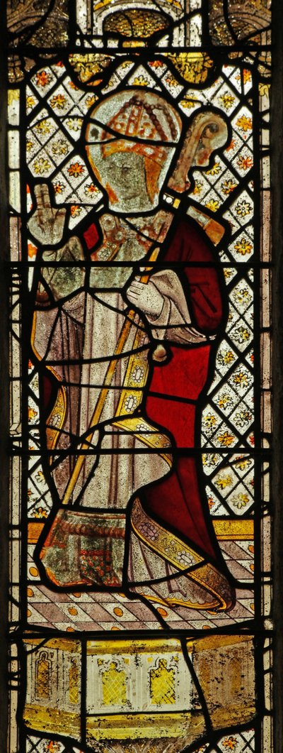 Window 4 depicting St Manacus of Lanreath by English School