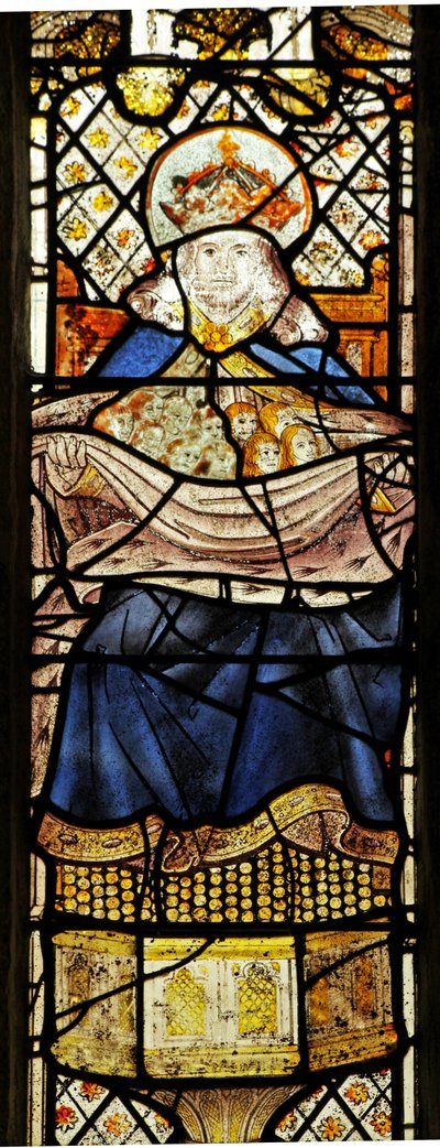 Window 4 depicting the Bosom of Abraham by English School