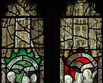 Window 6 depicting canopies by English School