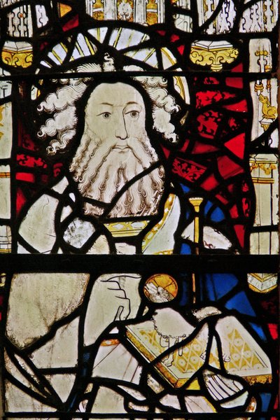 Window depicting St John the Baptist by English School