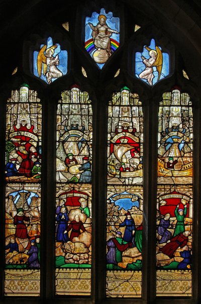 Window 2 depicting the Noah window by English School