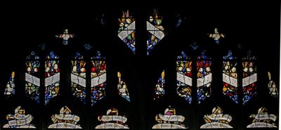 Window depicting the angelic choir singing by English School