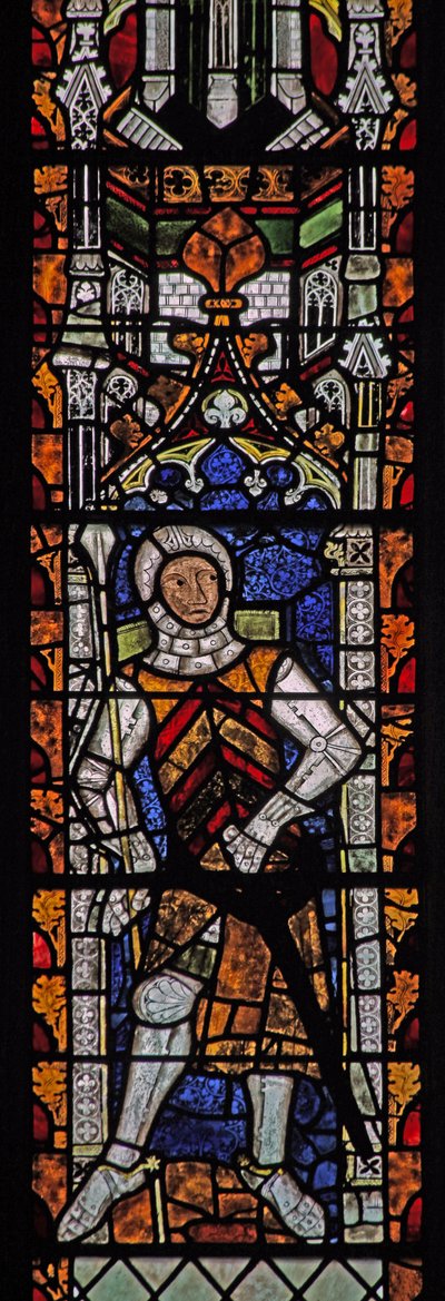 Window s4 depicting Gilbert II de Clare by English School