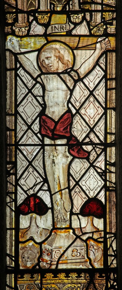 Window depicting the Crucifixion by English School