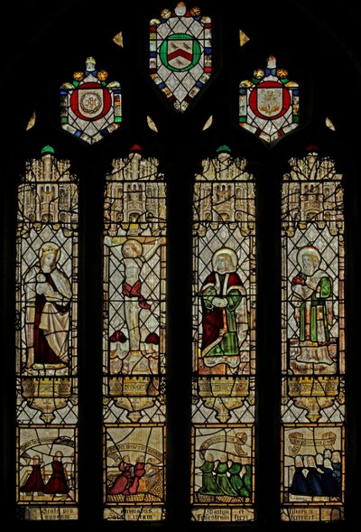 Window depicting Martyn family by English School