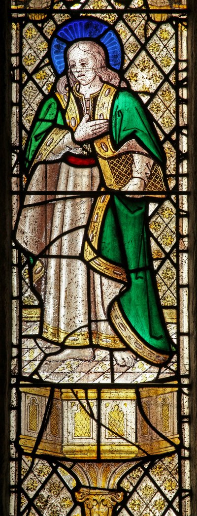 Window depicting St John by English School