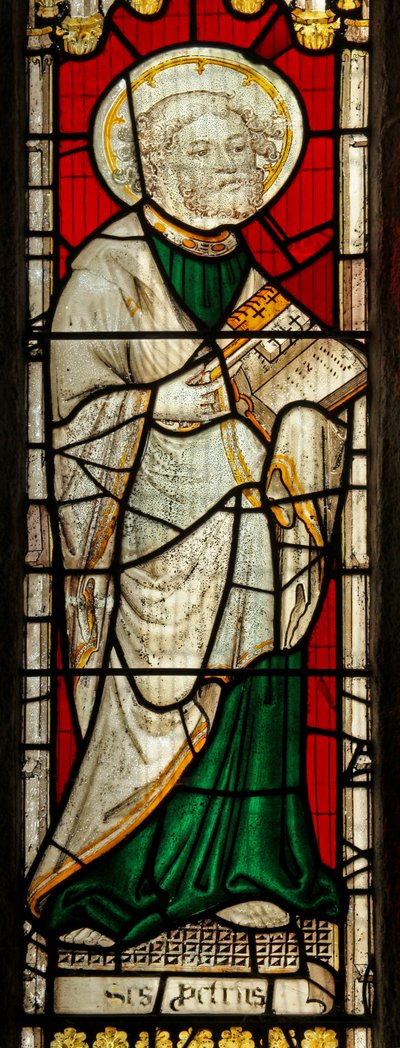 Window depicting St Peter by English School