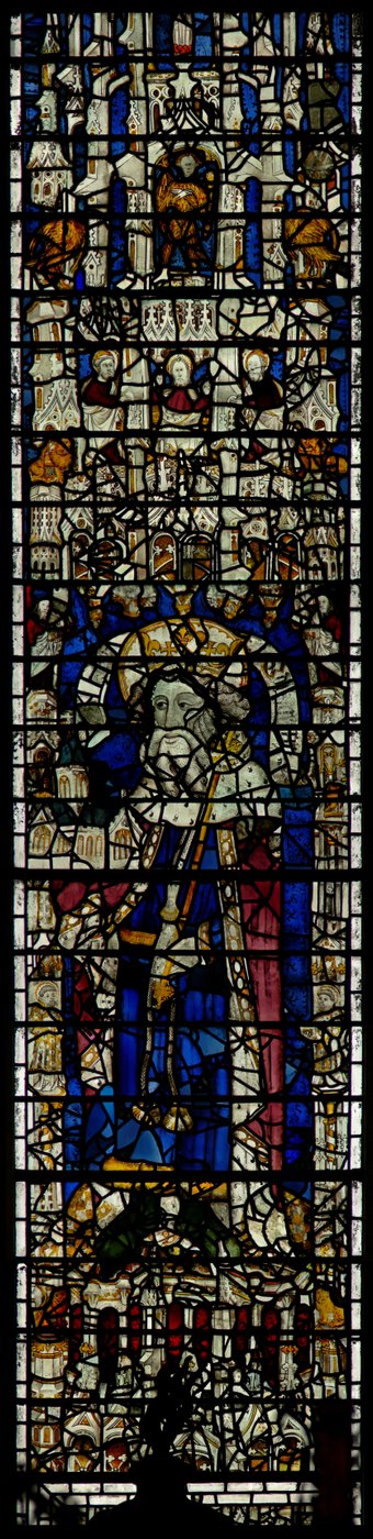 Window w12 depicting King Edwin by English School