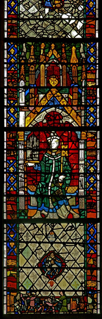 Window w40 depicting St Peter by English School