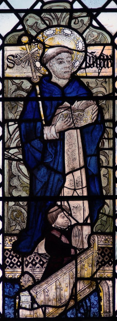 Window w4 depicting St Dominic by English School