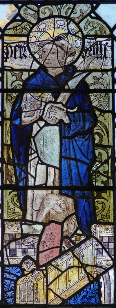 Window w4 depicting St Peter Martyr by English School