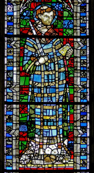 Window depicting St Vincent by English School