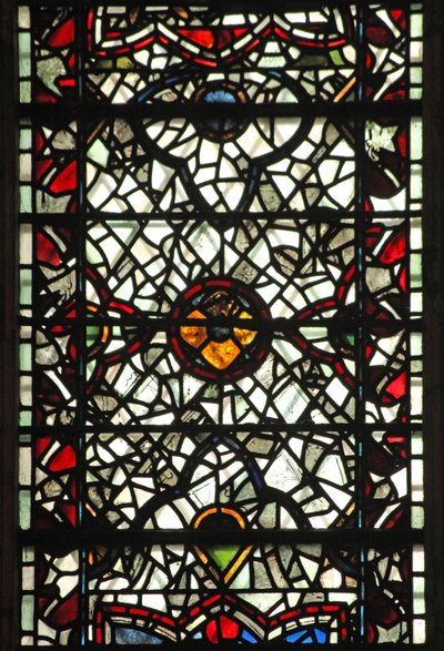 Window W57 depicting grisaille by English School